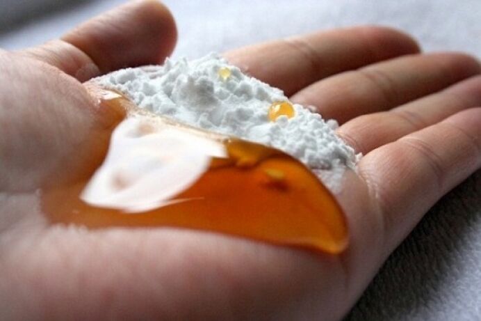 Baking soda with honey is a folk remedy for male penis enlargement. 